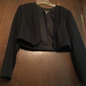 Onyx Nite  Solid Black long sleeve jacket sz 12